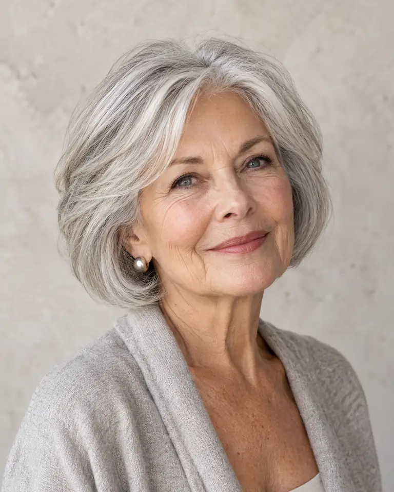 11 Sophisticated Gray Hairstyles for Women Over 70