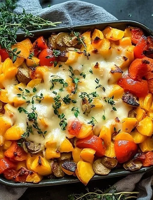 Baked Vegetable Casserole - A Cheesy Delight for Everyone