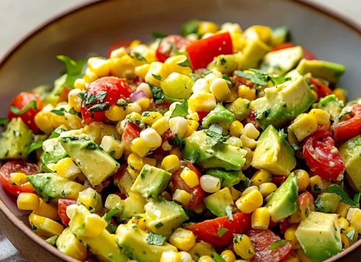 Best Summer Corn Salad with Avocado