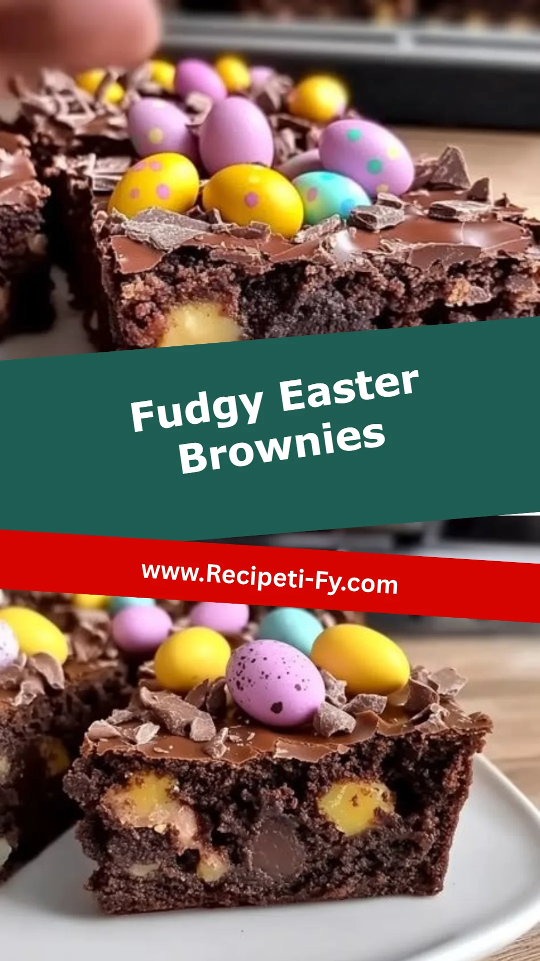 Fudgy Easter Brownies