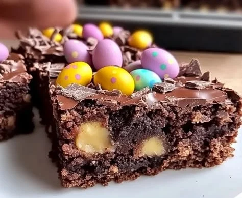 Fudgy Easter Brownies