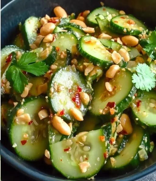 Gluten-Free Spicy Peanut Cucumber Salad for Refreshing Crunch