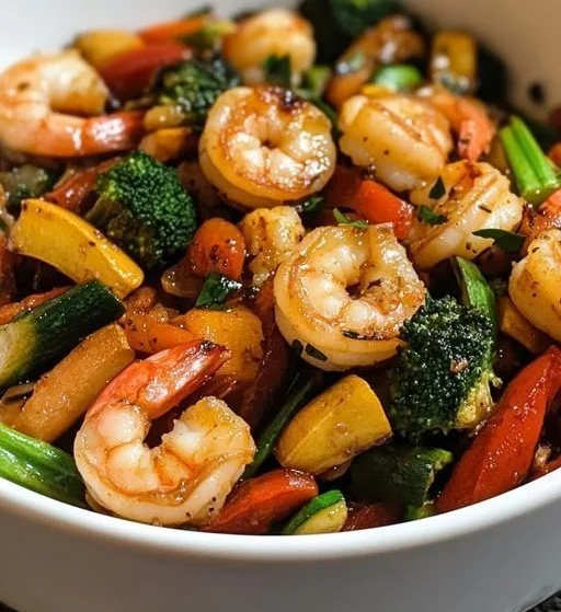 Spicy Shrimp and Veggie Stir-Fry for a Quick, Flavorful Meal