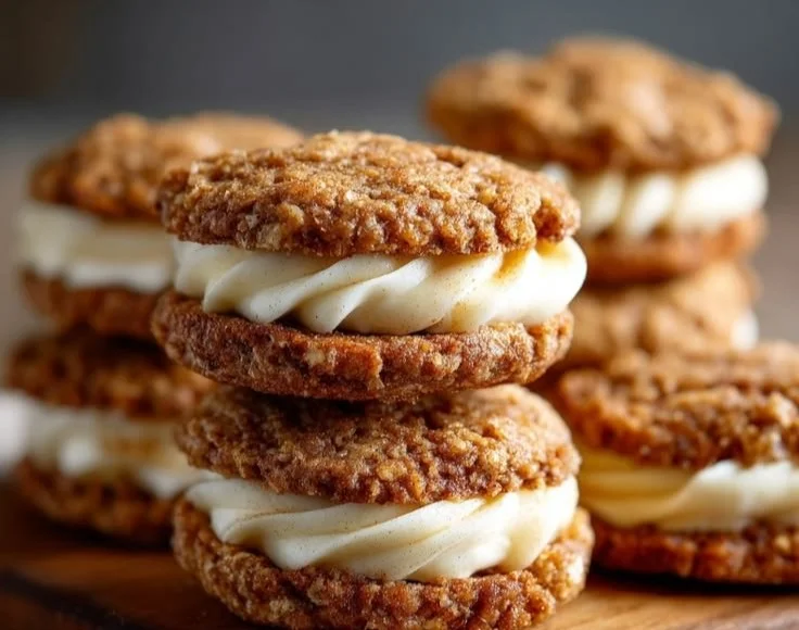 Apple Cider Oatmeal Cream Pies