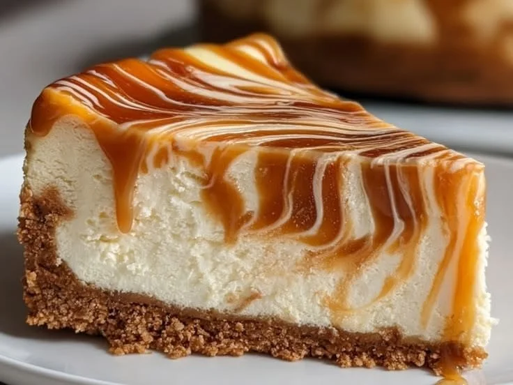 Caramel Swirled Cheesecake