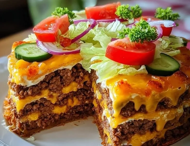 Cheeseburger Cake