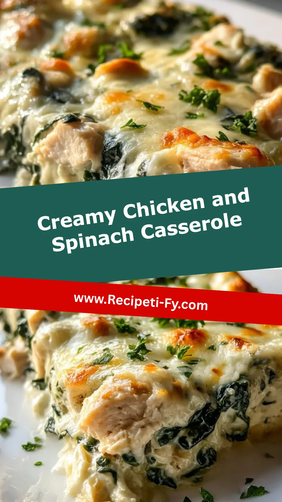 Creamy Chicken and Spinach Casserole