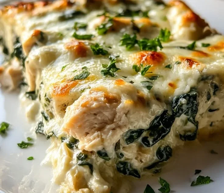 Creamy Chicken and Spinach Casserole