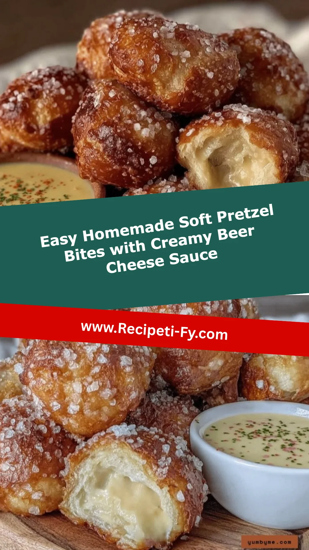 Easy Homemade Soft Pretzel Bites with Creamy Beer Cheese Sauce