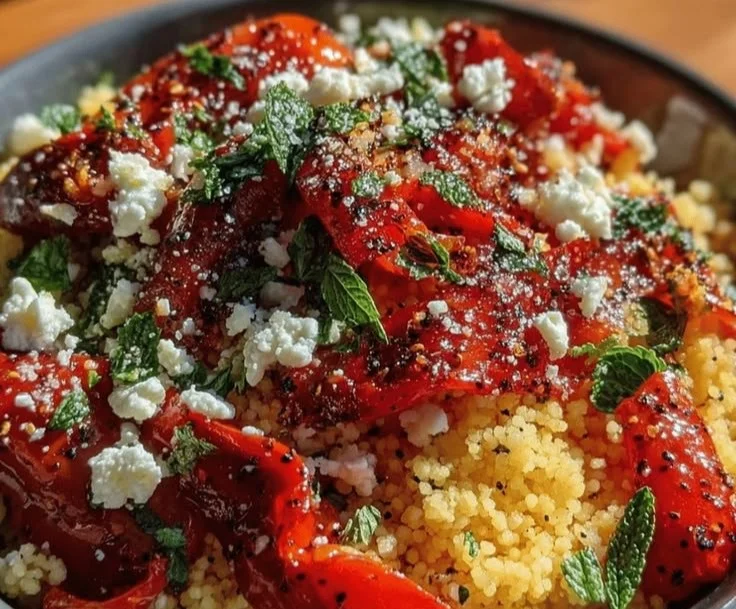 Easy Mediterranean Couscous Salad with Feta