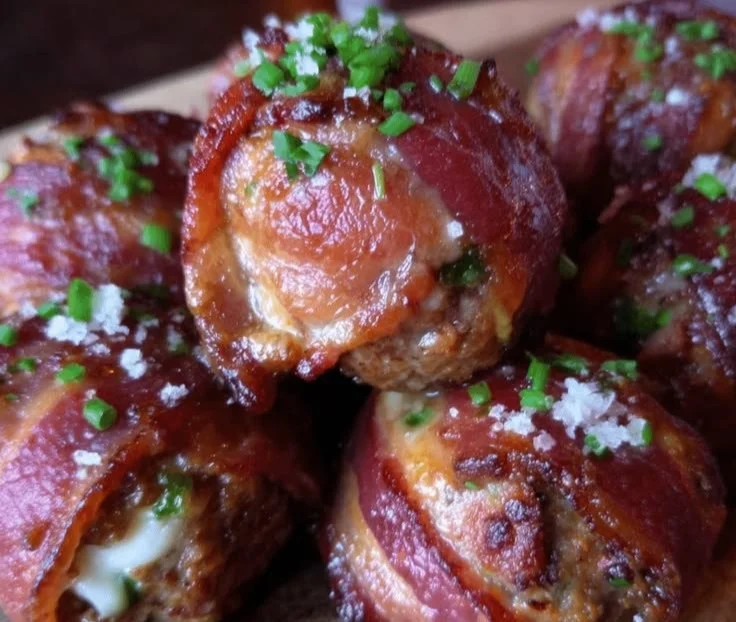 Keto Bacon-Wrapped Jalapeño Popper Meatballs