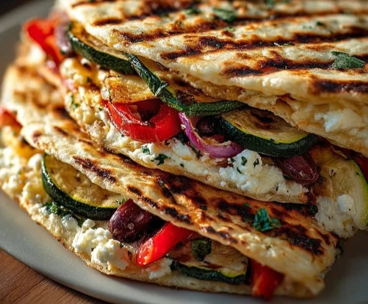 Mediterranean Vegetable Quesadillas
