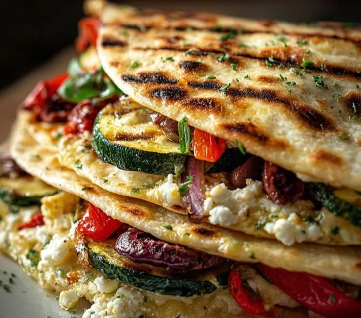 Mediterranean Vegetable Quesadillas