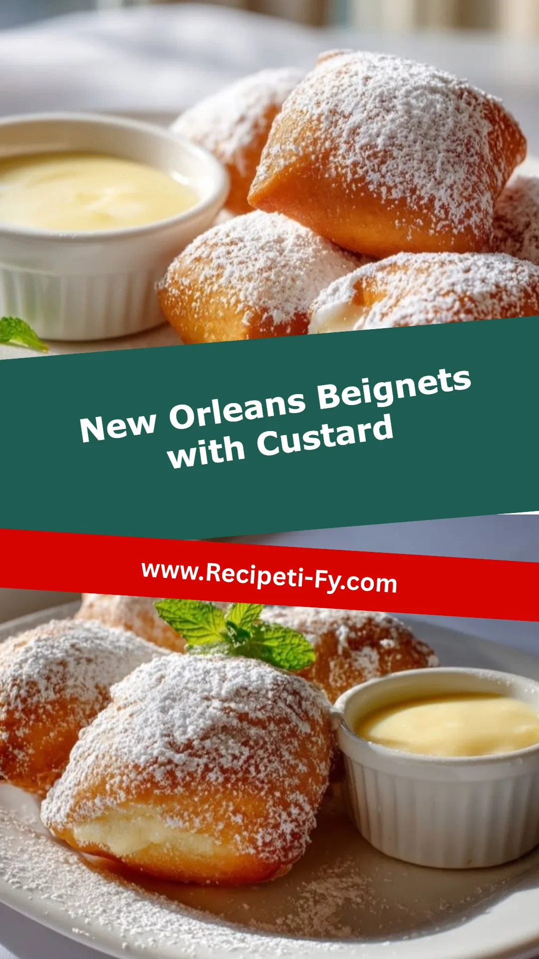 New Orleans Beignets with Custard