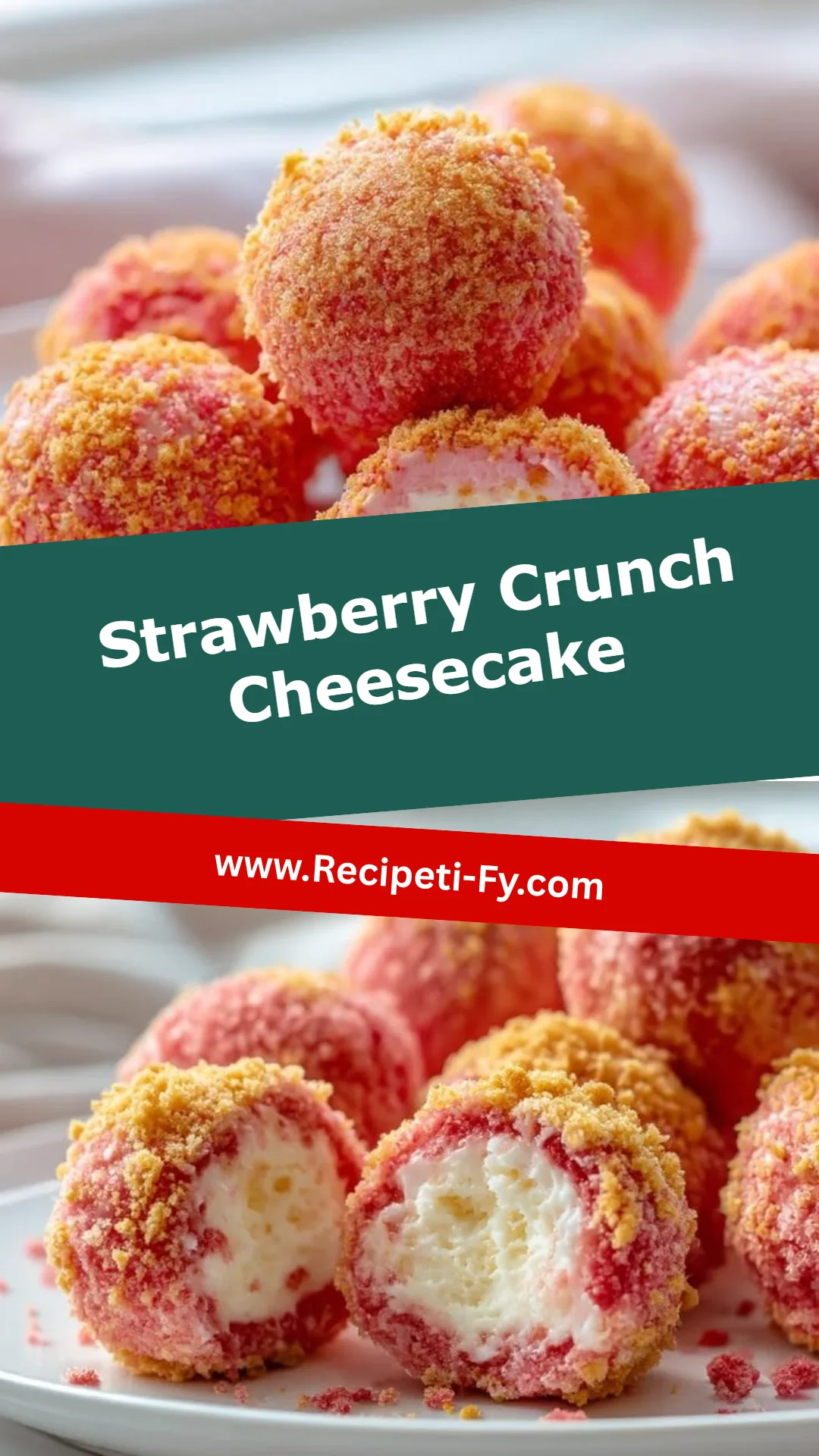 Strawberry Crunch Cheesecake