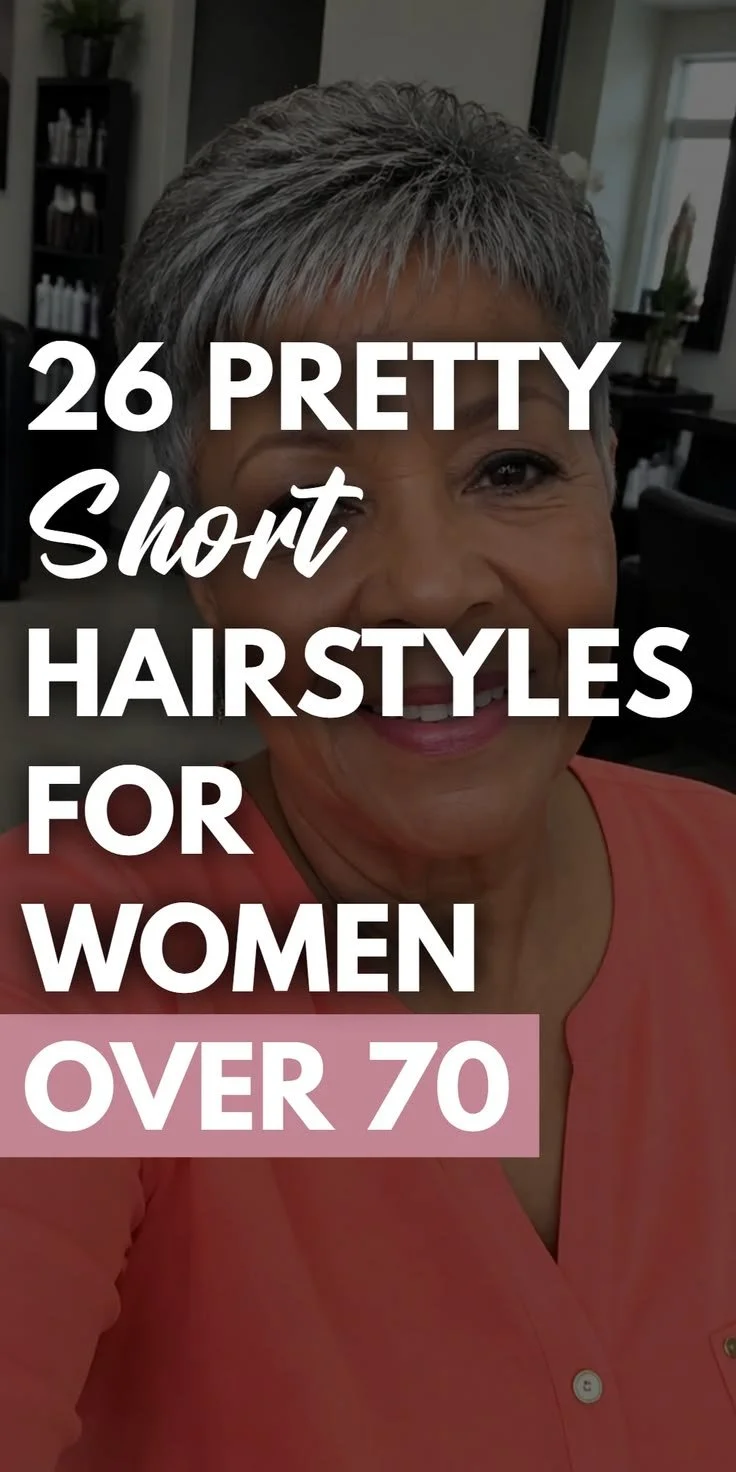 Elegant short hairstyles for women over 70, showcasing style and sophistication.