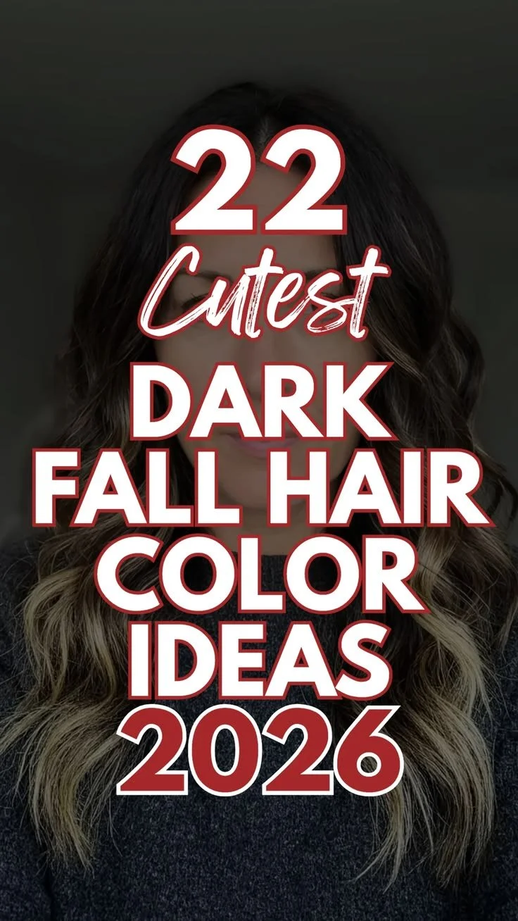 Dark fall hair color ideas for 2026 showcasing trendy shades