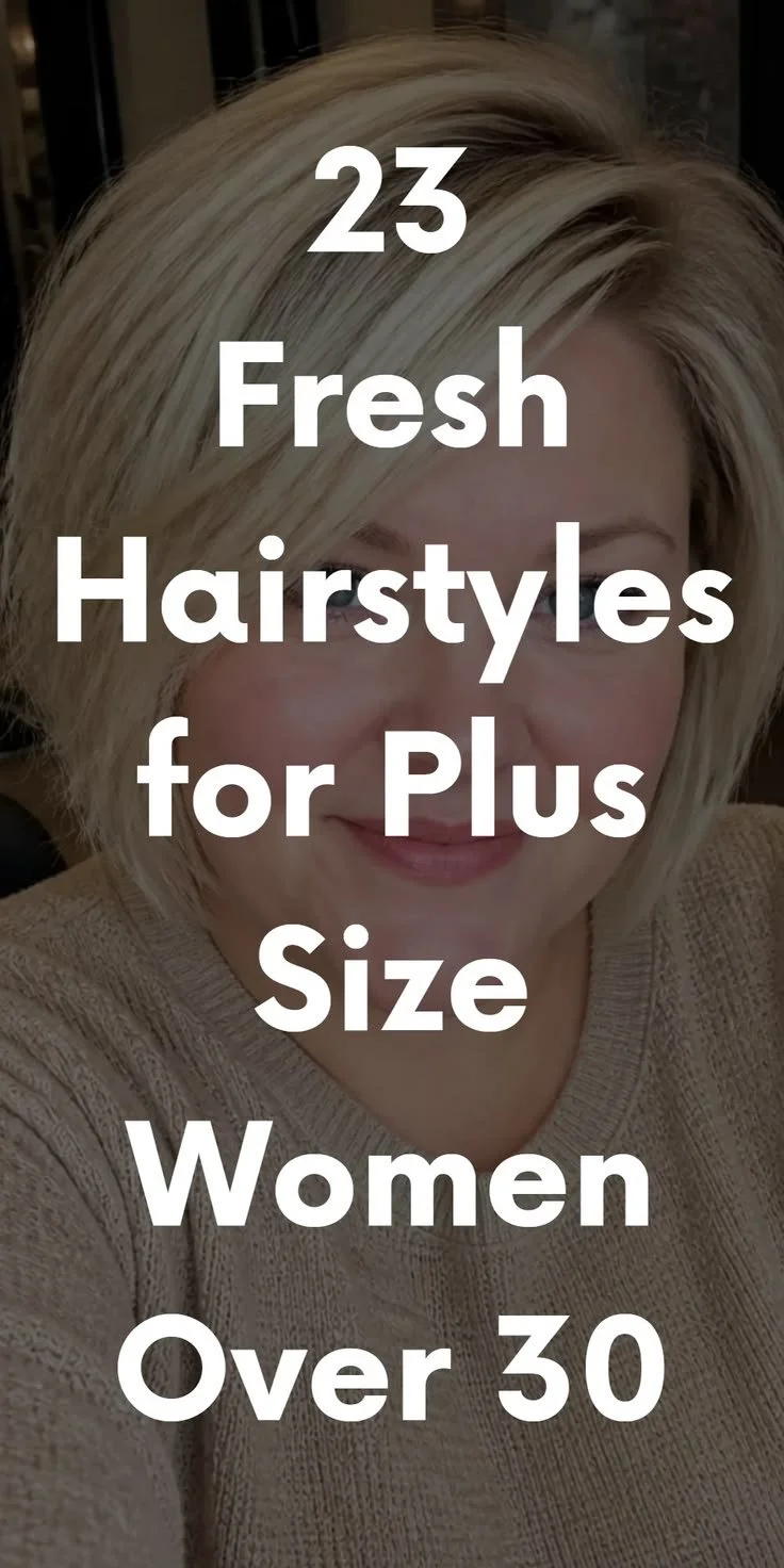 Stylish hairstyles for plus-size women over 30 showcasing elegance and confidence.